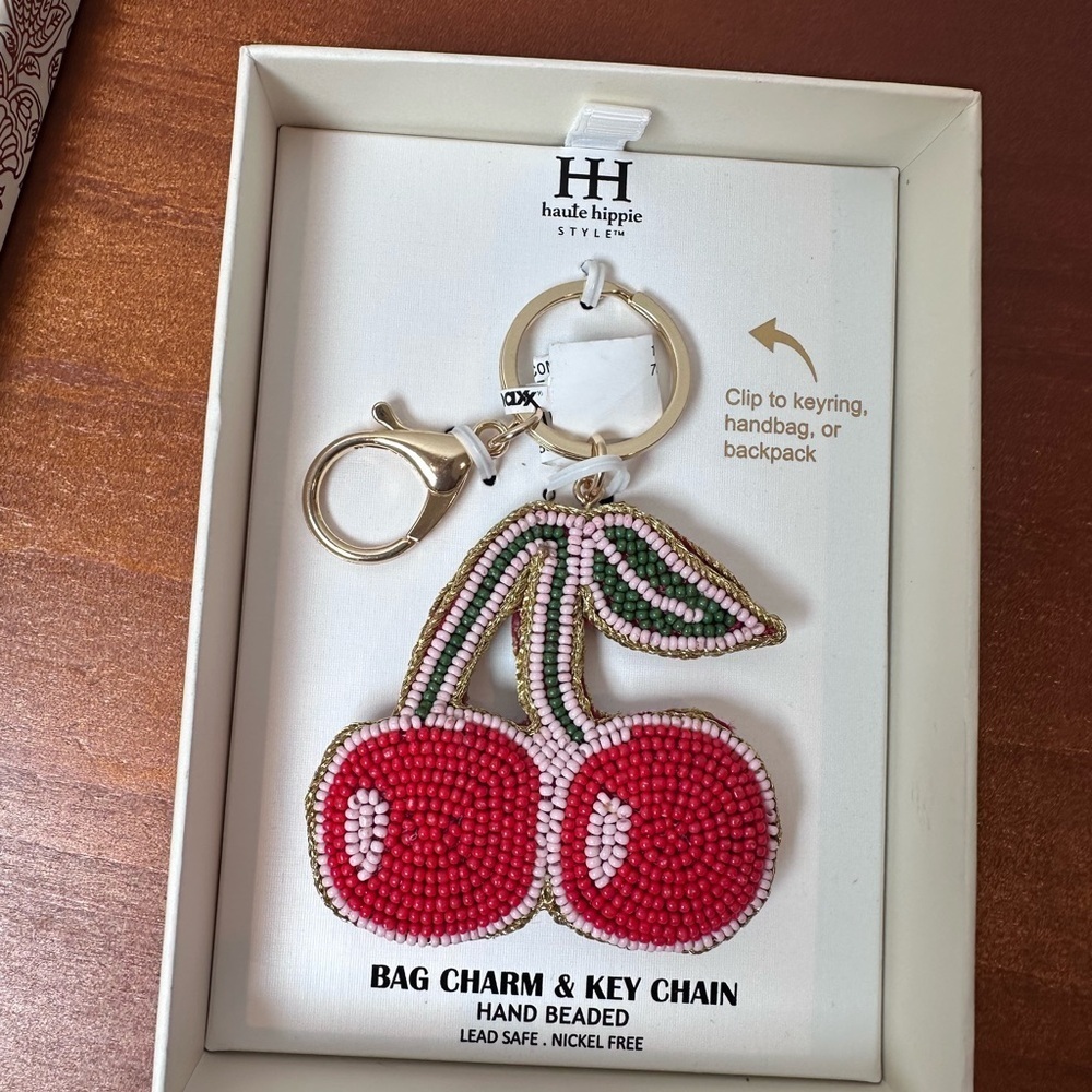 Beaded Cherry Bag Charm -
Haute Hippie - Picture 1 of 2